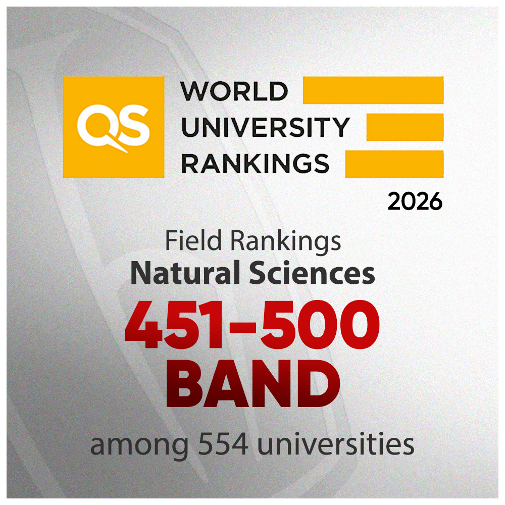 Image of the QS World University Rankings 2026 by subject in the natural sciences