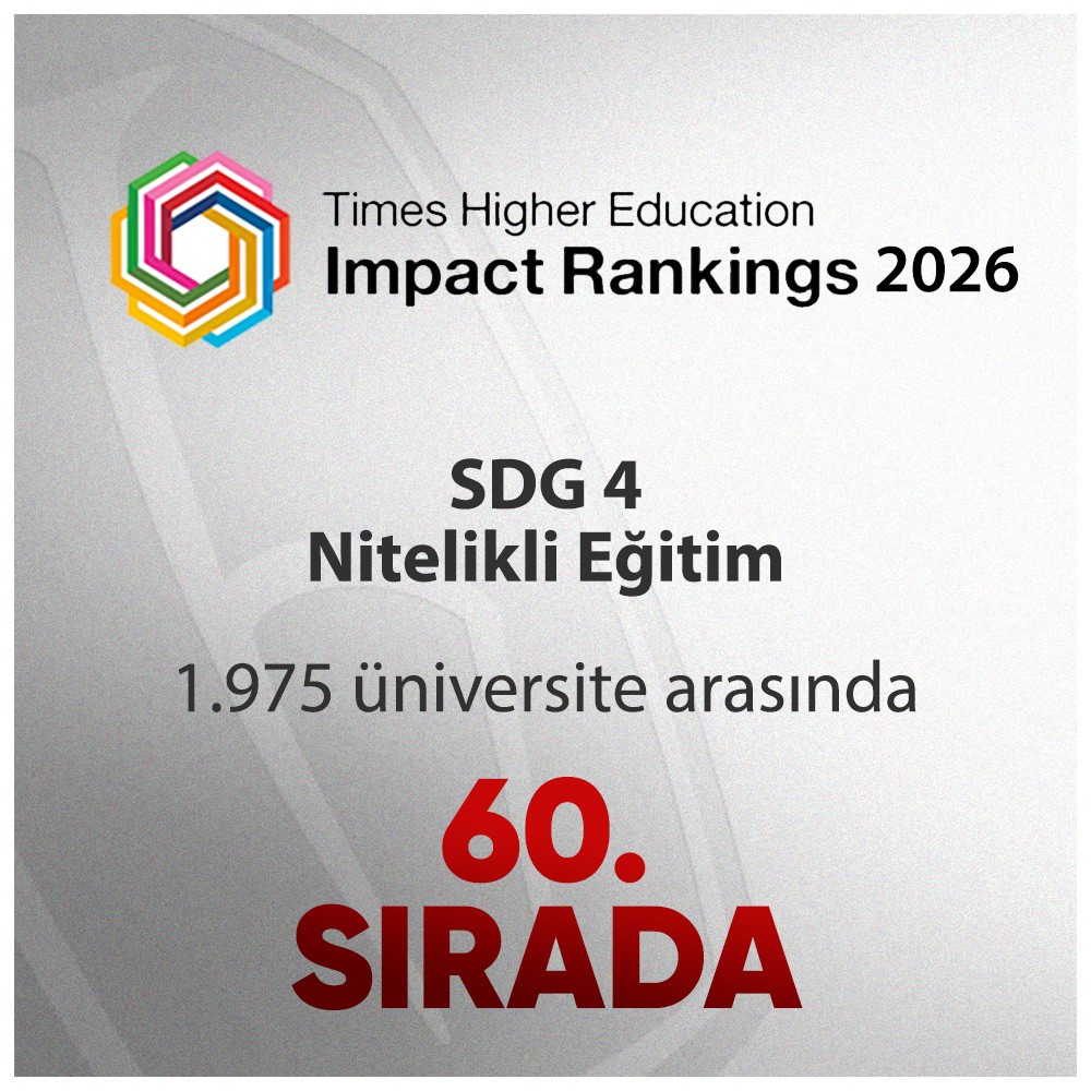 Times Higher Education Impact Rankings 2026 SDG 4 Nitelikli Eğitim alanında görseli